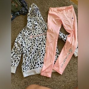 Kids Champion hoodie and jogger outfit